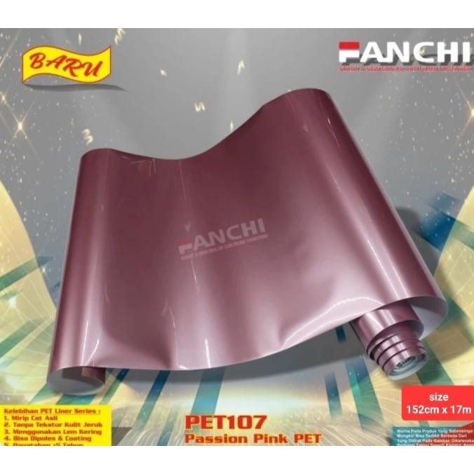 

READY STOCK 152CM STICKER FANCHI PET107 ID-8804 PASSION PINK PET 152CM PERMETER !!!!!