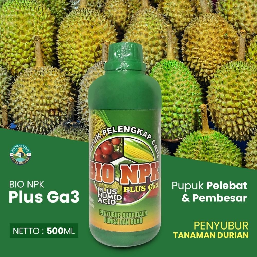 VIRAL penyubur tanaman buah DURIAN BIO NPK GAZA pupuk pembesar buah DURIAN, pupuk NPK terlaris, vita