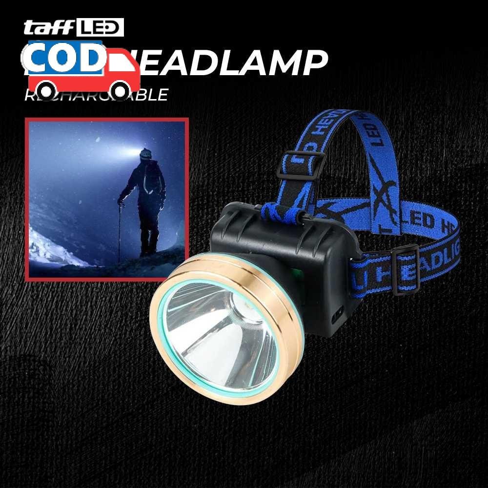 Senter Kepala Led Super Terang Headlamp Rechargeable Jarak Jauh 2000 Meter