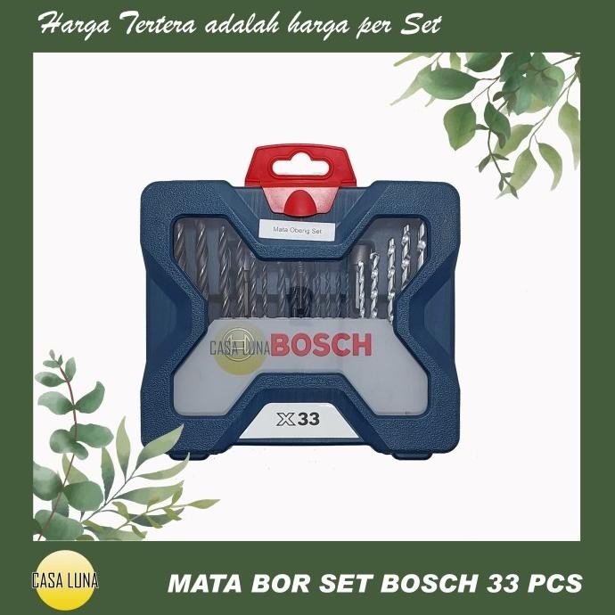 Terbaik Mata Bor Beton Mata Bor Besi Mata Obeng Set Bosch Xline X-Line X33 Pengiriman Cepat