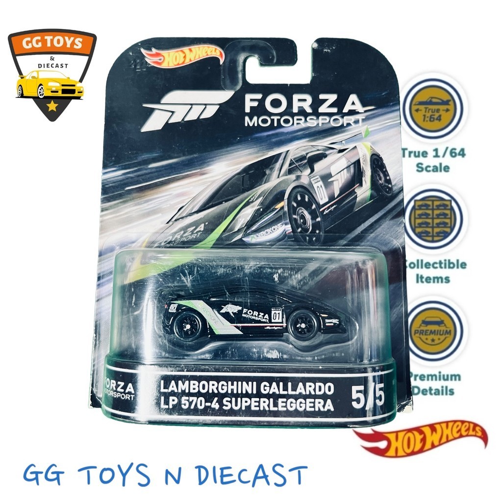 Hotwheels HW Retro Forza Lamborghini Gallardo LP5704 Superleggera