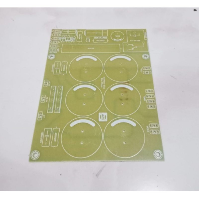 PCB PSU 6 Elco Fiber FR4 singgle Layer