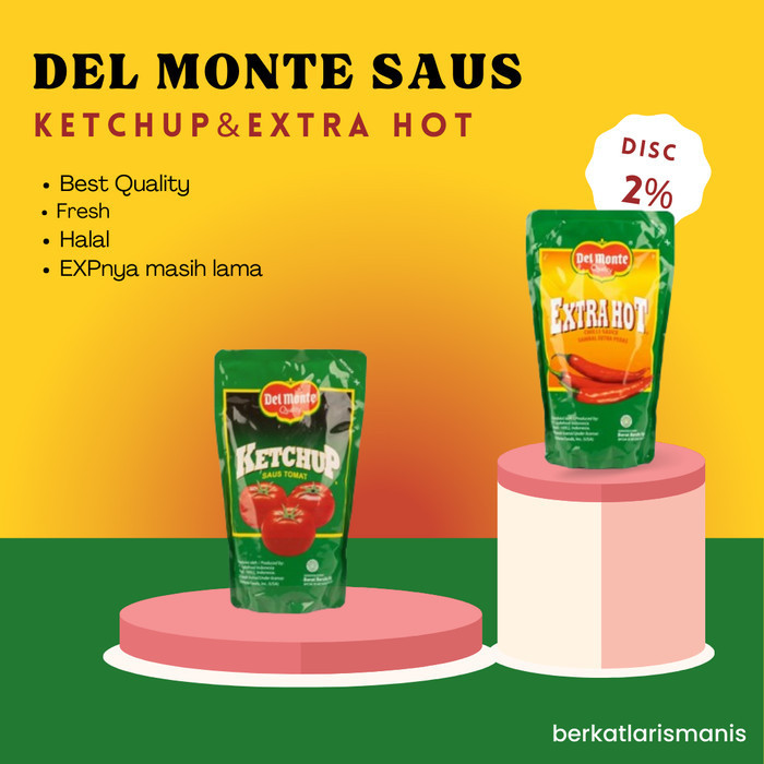 

DEL MONTE KETCHUP SAUS TOMAT KEMASAN POUCH