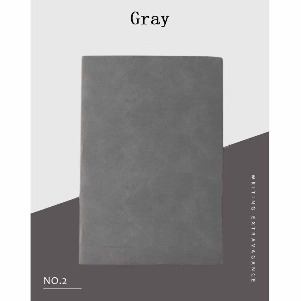 

DINGJUE Buku Catatan Jurnal Notebook Cover PU Leather A6 Gray