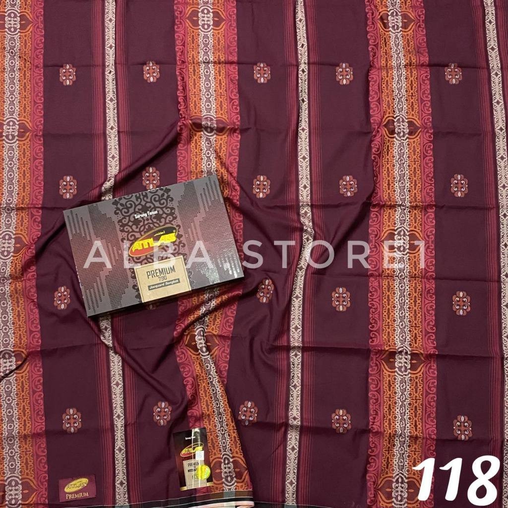 [ HRM PREMIUM ] Sarung ATLAS JAQUARD SONGKET PREMIUM 790 by BHS Gold Original Atlas Jaguar Songket