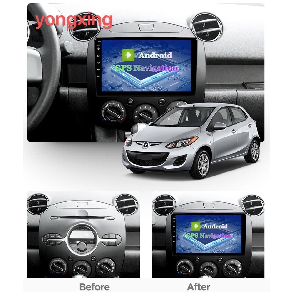 Head Unit Android Mazda-2  Navigation Bluetooth 9 inch