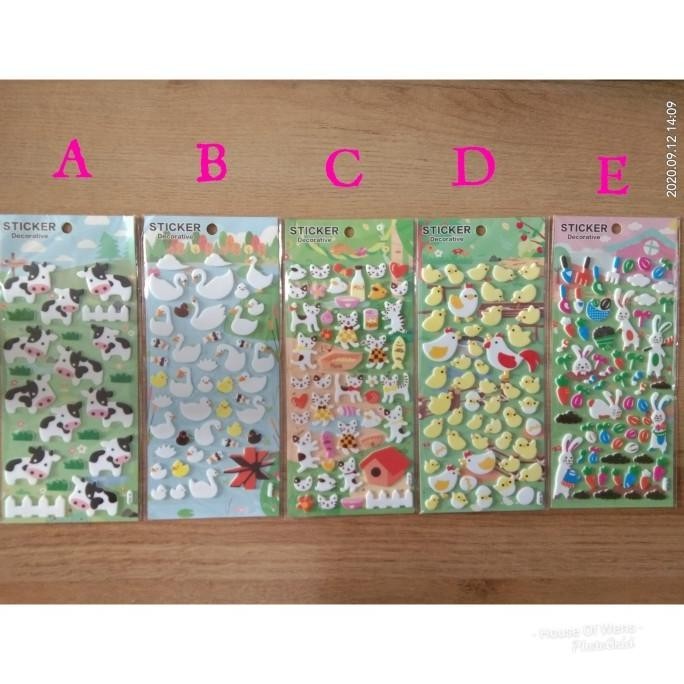 

Ready Sticker Animals - Sticker Timbul Binatang Pengiriman Cepat