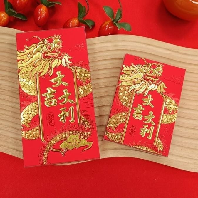 

OLH - Angpao Naga Panjang Merah isi 6 Angpau Imlek Tebal Murah Ampau GROSIR TERLARIS