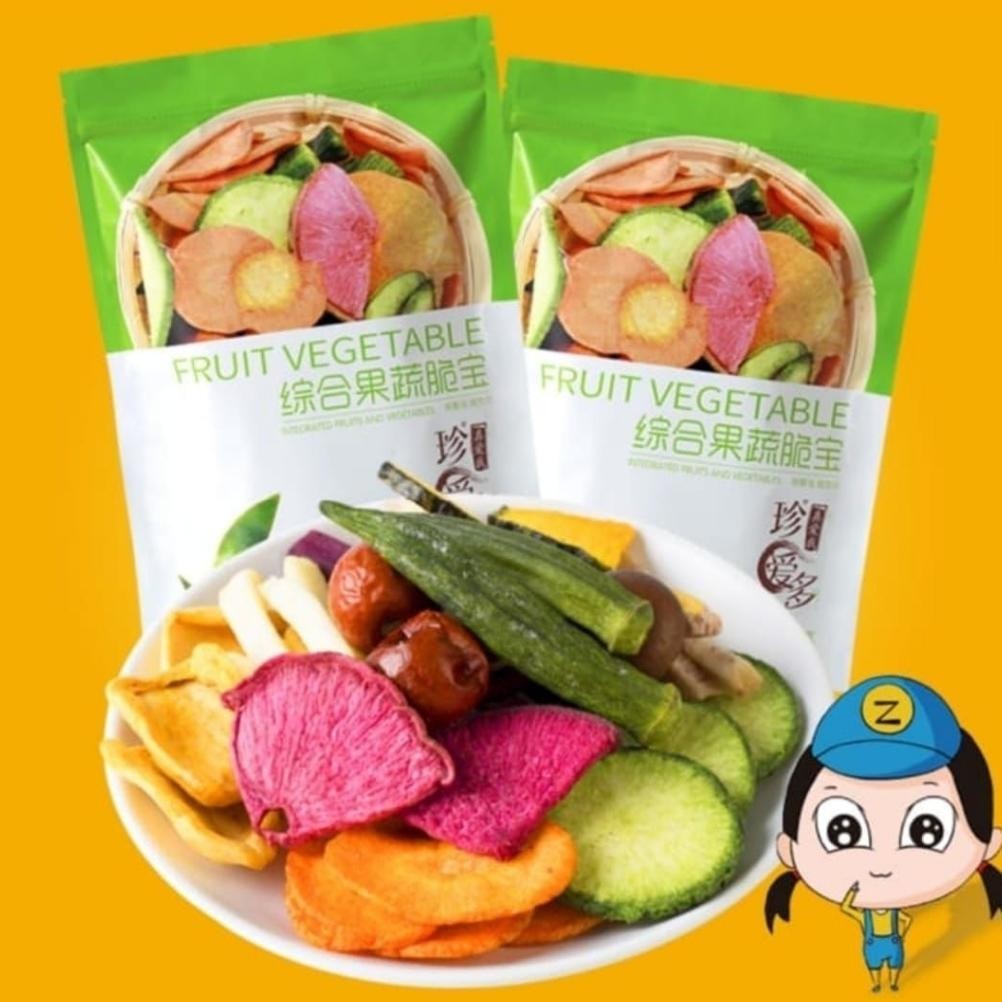

Keripik Sayur Dan Buah Mix Vege Halal / Dried Fruits 250GR