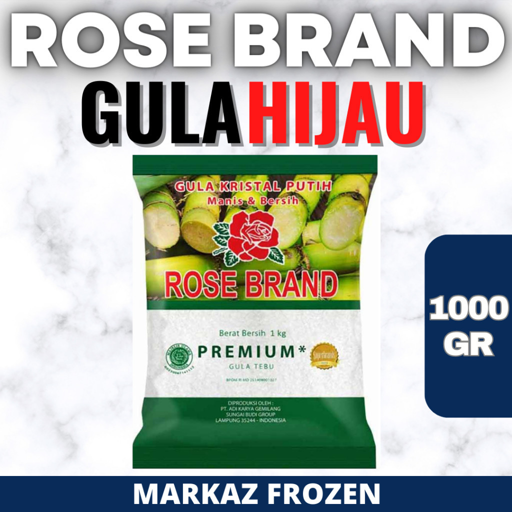 

ROSE BRAND GULA PUTIH PREMIUM 1KG (20/Q)