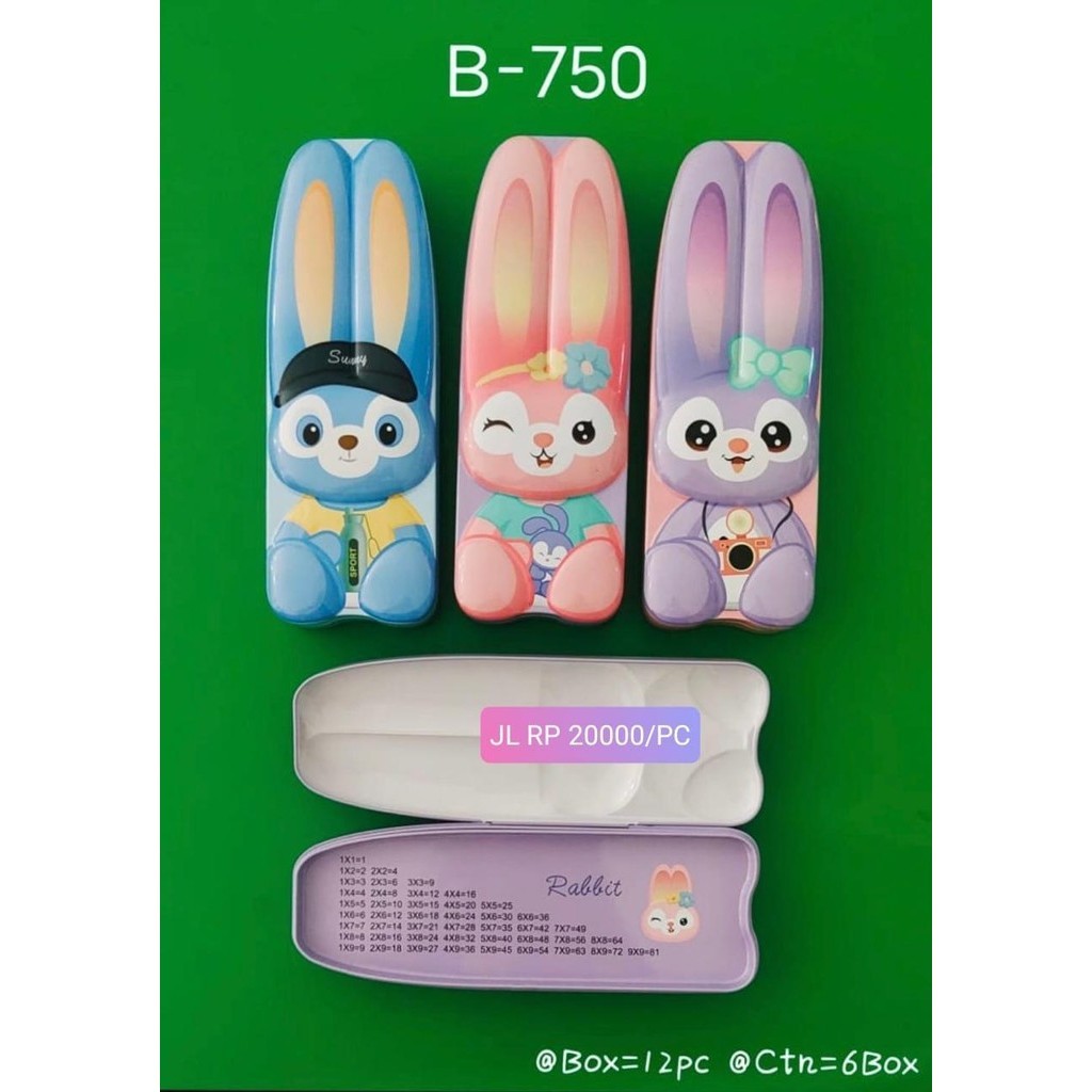 

KOTAK PENSIL KALENG KELINCI B-750