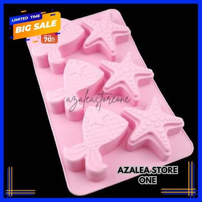 HIGHT CLASS CETAKAN SILIKON ES PONDAN KUE ULTAH MERMAID BDAY CAKE ICING MOLD   