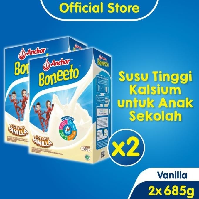 

Boneeto Susu Bubuk Vanila 2 x 685g - Daya Pikir dan Tubuh Aktif