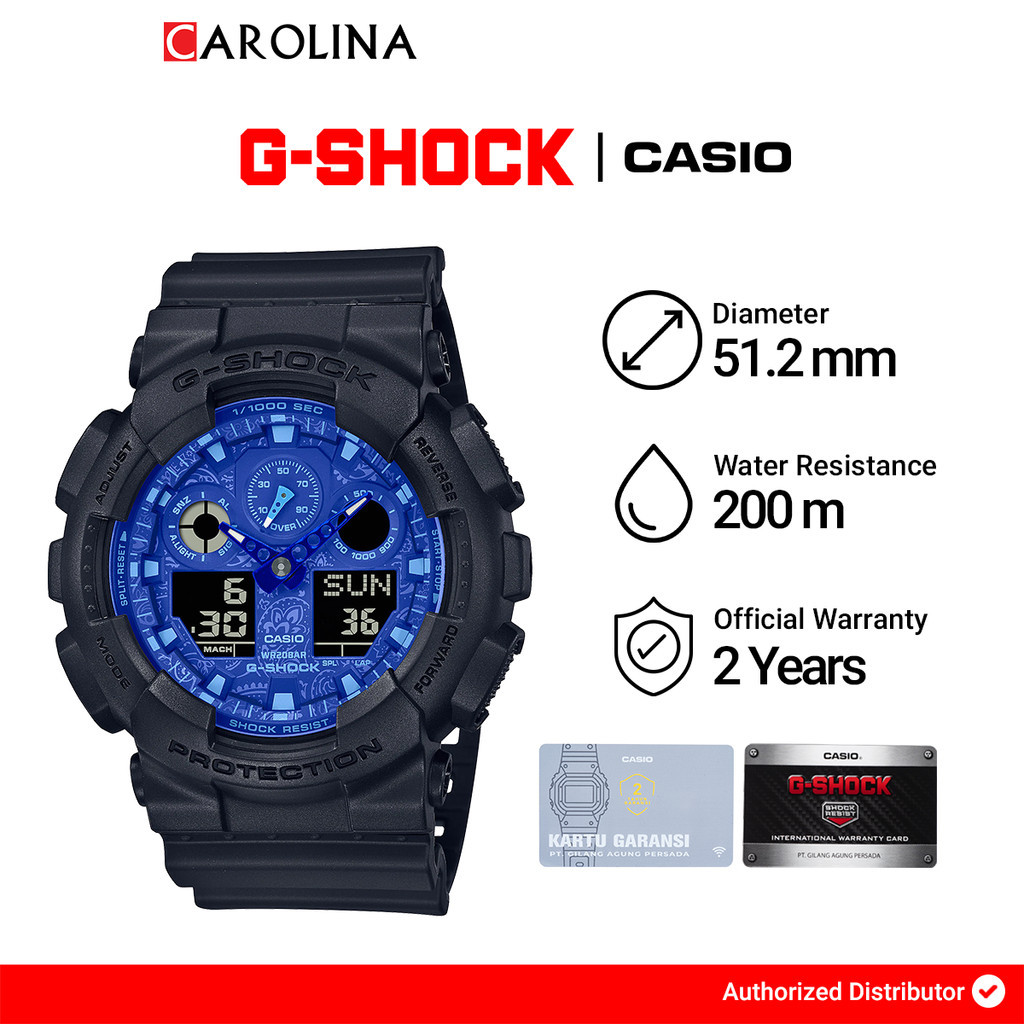 Jam Tangan Casio G-SHOCK GA-100BP-1A Pria