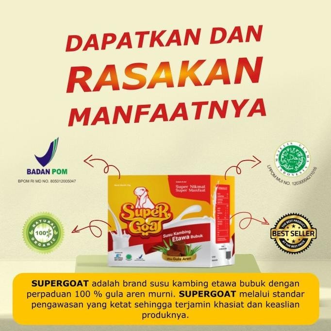 

SUPER GOAT - SUSU KAMBING ETAWA BUBUK DENGAN GULA AREN
