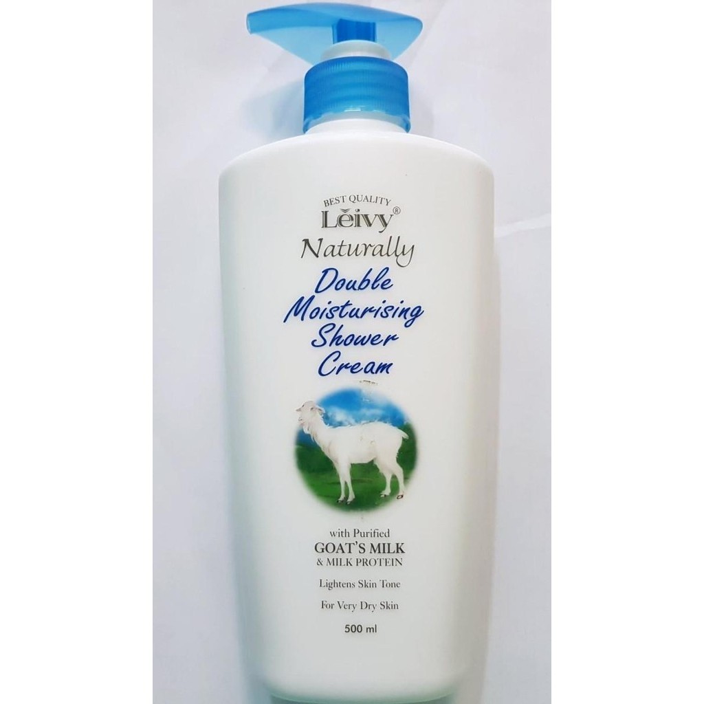 sabun cair susu kambing botol/leivy naturally double moisturising A76