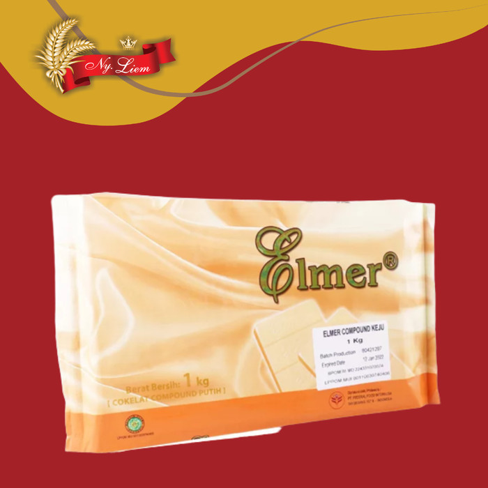 

Terlaris ELMER Chocolate Compound / Cokelat Masak CHEESE / KEJU 1 kg SALE