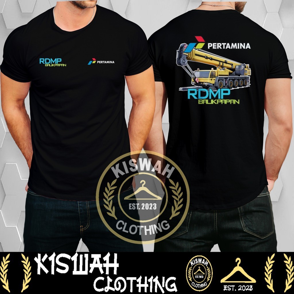 Kaos Tshirt RDMP Balikpapan Alat Berat Crane Pertamina DB Baju Perusahaan