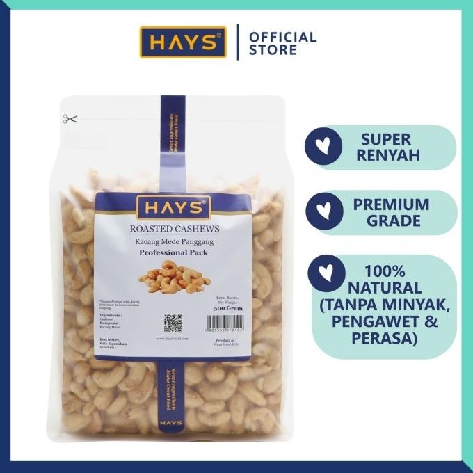 

Kacang Mede Panggang 500 Gram /Kacang Mete/Mente Panggang 500 G - HAYS
