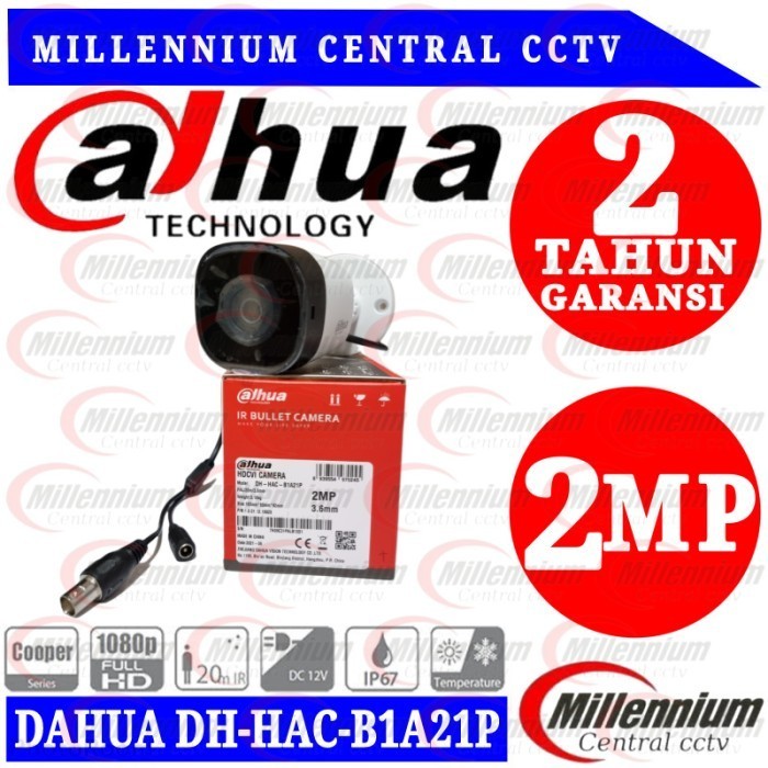 Paket Kamera Cctv Dahua Cooper 2Mp 2 Kamera Lengkap