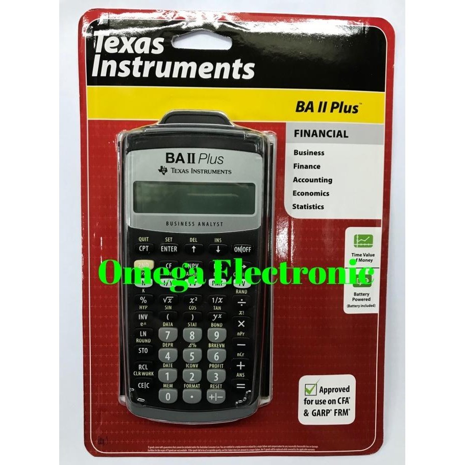 

Texas Instruments Ba Ii Plus Financial Calculator Sekolah Kuliah