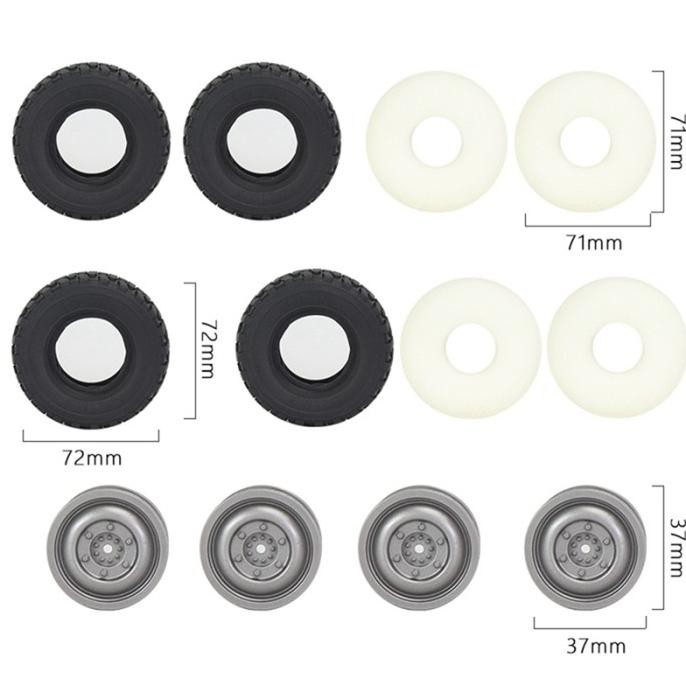 4pcs Ban Rc Mn D90 Mn99  Mn98 WPL C14 C24 C34 B14 B24 1/12 1/16