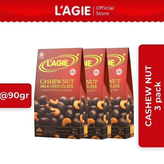 

BUY 2 GET 1 FREE Lagie Coklat Kacang Mete Cashew Nut 90gr