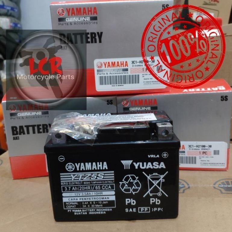 [ %] READY STOK Aki Kering Motor YTZ5S Yuasa Asli Yamaha Vixion, Fino, Mio J, Mio Z, Mio GT, Soul, M