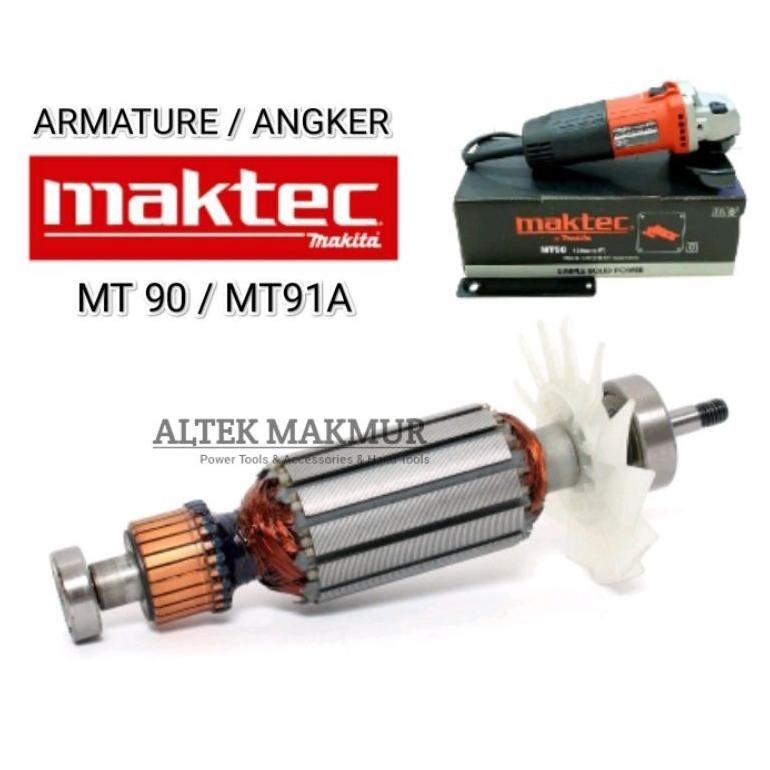 Sparepart Armature Mesin Gerinda Maktec MT90 / MT91A / Angker Dinamo Mesin Gerinda Maktec MT 90 / MT