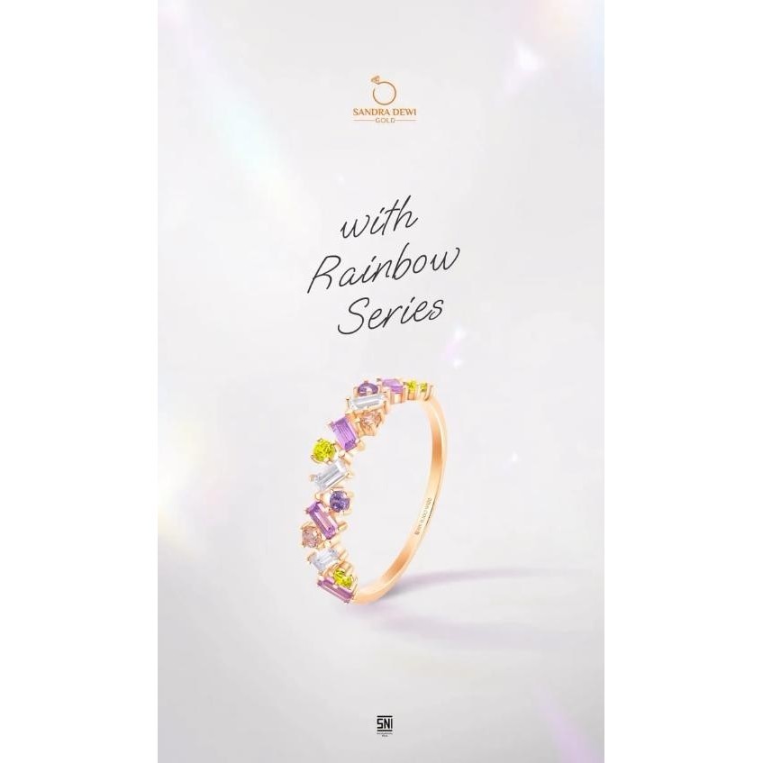 Cincin Sandra Dewi Gold Baguette RI221326