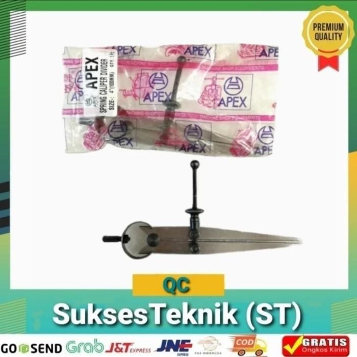 

Jangka Lurus Setel / Spring Caliper Divider 6" Apex