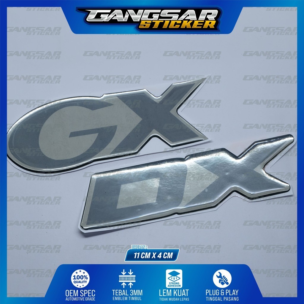 Emblem pintu belakang suzuki katana / emblem gx suzuki katana / emblem dx suzuki katana