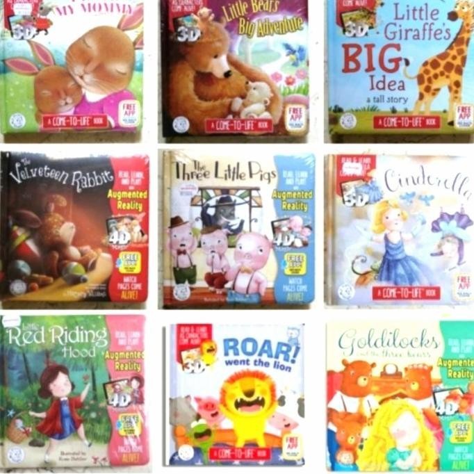 

Buku Cerita Anak Buku Ajaib Little Hippo 3D 4D Augmented Reality ORI LS01