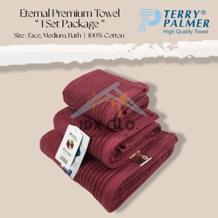 Handuk Terry Palmer Premium 1 Set Isi 3 Pcs - Sport / Travel / Bath