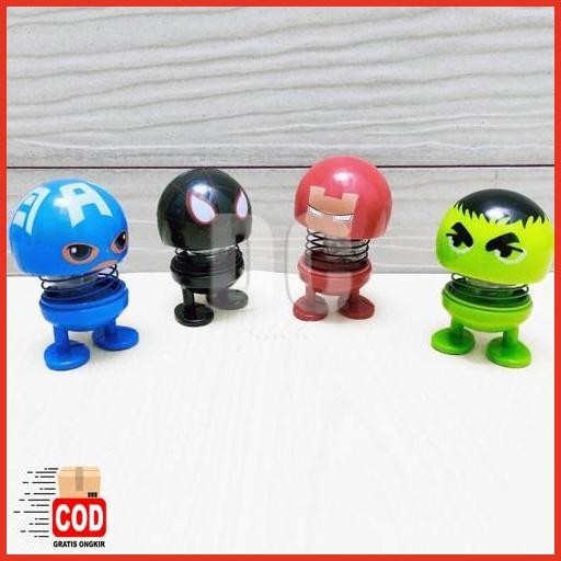 Termurah Boneka Per Avengers Spring Doll Superhero Pajangan Dashboard Mobil Boneka Goyang Karakter B