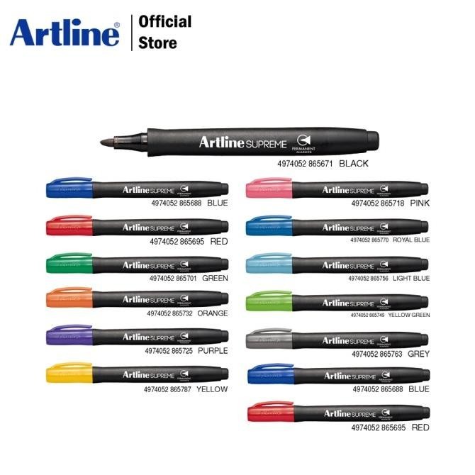 

Artline Spidol Supreme Permanent Marker Set 15 Colours Epf-700