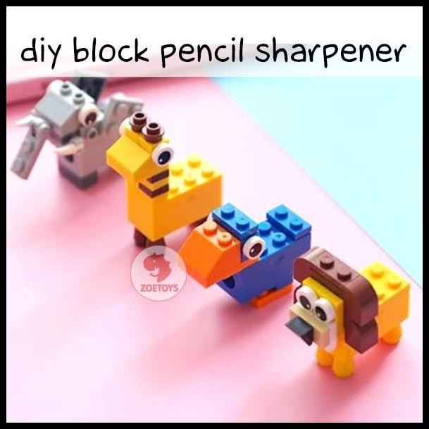 

TERMURAH SHUKAKU DIY BLOCK PENCIL SHARPENER | RAUTAN PENSIL PUZZLE LEGO BRICKS