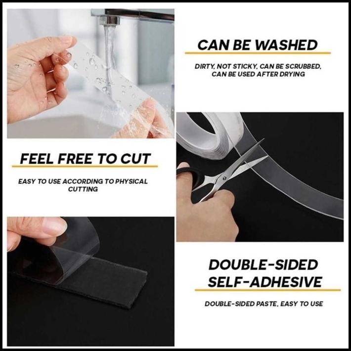 

DISKON DOUBLE TAPE SUPER / NANO DOUBLE TAPE/ISOLASI BENING 2 SISI SUPER KUAT !!!!