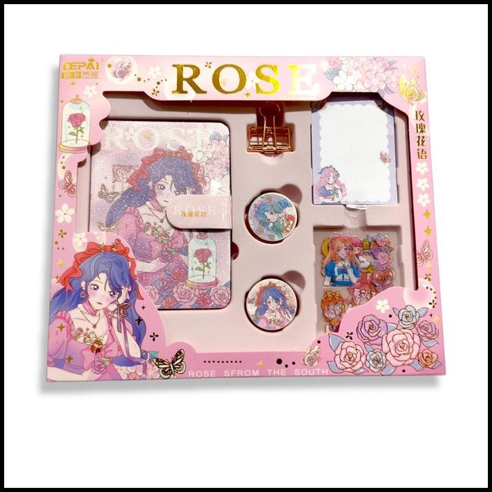 

TERBARU CUTE DIARY BOOK SET KARTUN KOREA DENGAN STIKER ESTETIK DIY !