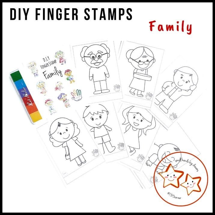 

BEST DEAL MAINAN FINGER STAMP FAMILY SET/ KELUARGA