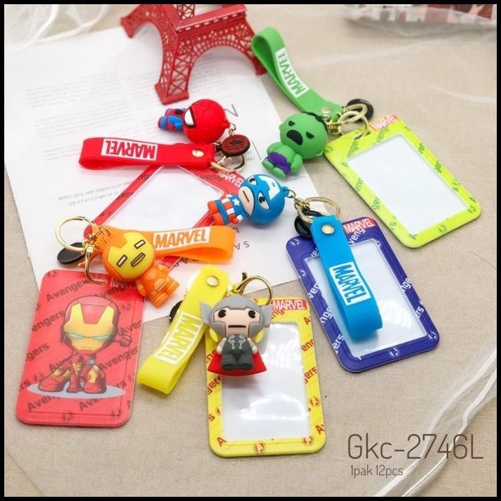 

HOT DEAL KEY CHAIN HOLDER CARD / BANK CARD / CARD HOLDER KEYCHAIN SUPER HEROES