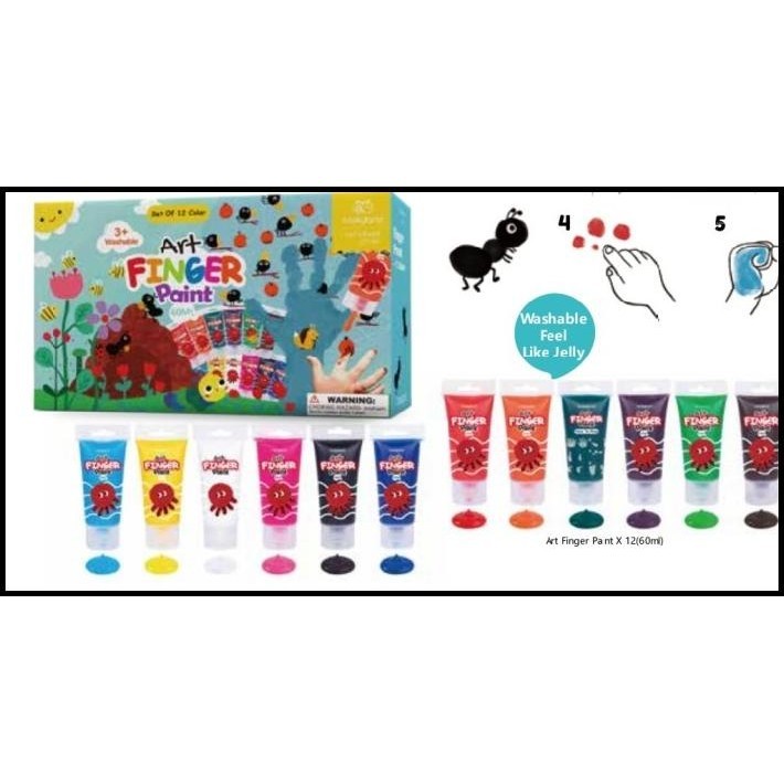 

TERBARU TOOKYLAND FINGER PAINT 12 COLORS MELUKIS GAMBAR SENI JARI TANGAN