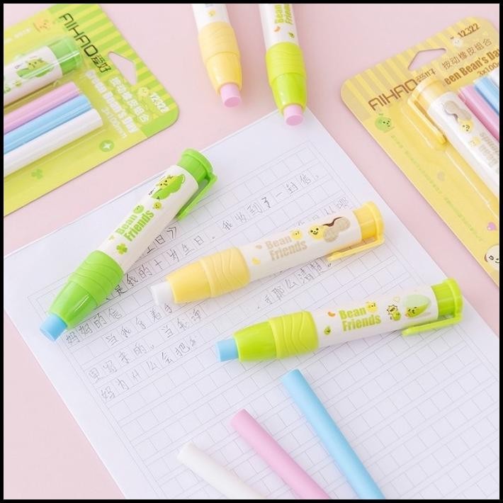 

DISKON PENGHAPUS PENSIL + REFILL 3PCS PENGHAPUS MEKANIK ERASER PEN !