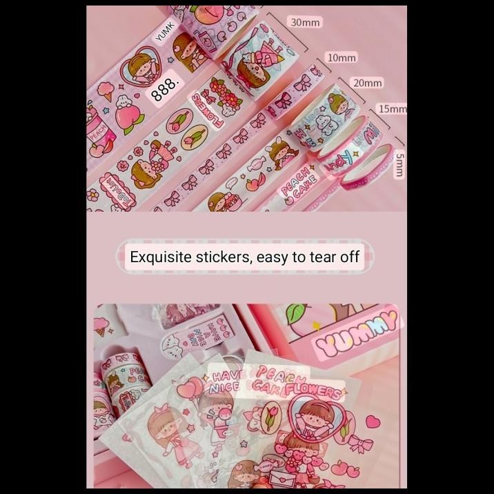 

DISKON STATIONARY GIFT SET KAWAII/NOTEBOOK KAWAI/BINDER KOREA/STICKER MOMO !!