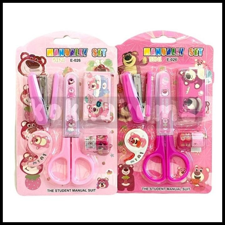 

TERMURAH ( KKM ) SET ATK ALAT TULIS SET ANAK 5IN1 SANRIO LOTSO ATK !!