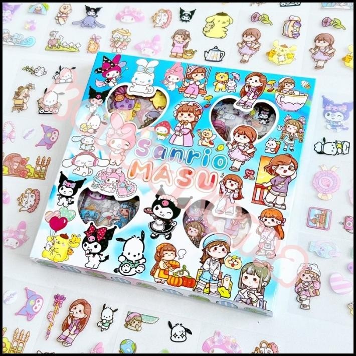 

BEST DEAL ( KKM ) SANRIO MASU STICKER BOX NONO / MOMO 2D !!