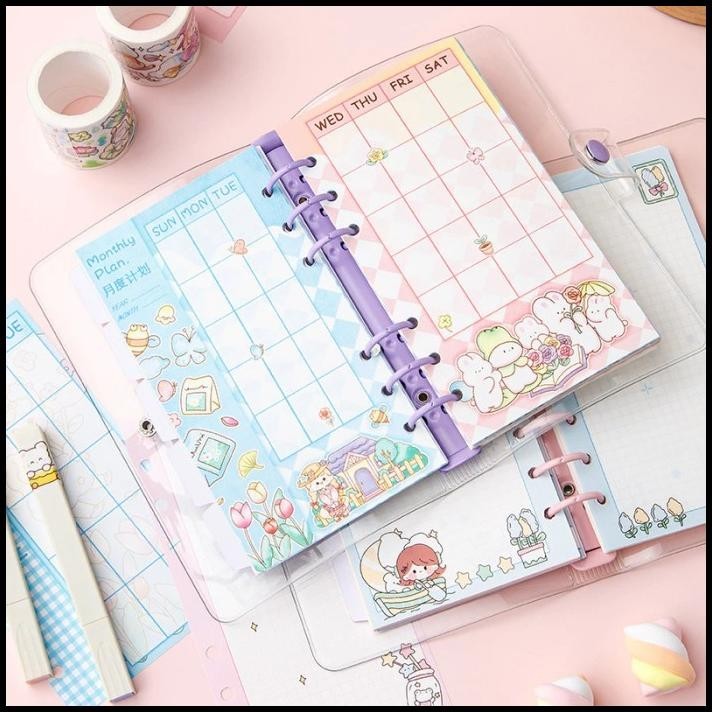 

DISKON BINDER A6 KOREA STYLE DIARY BOOK LUCU BINDER KEKINIAN ISI 85 LEMBAR !!!!!