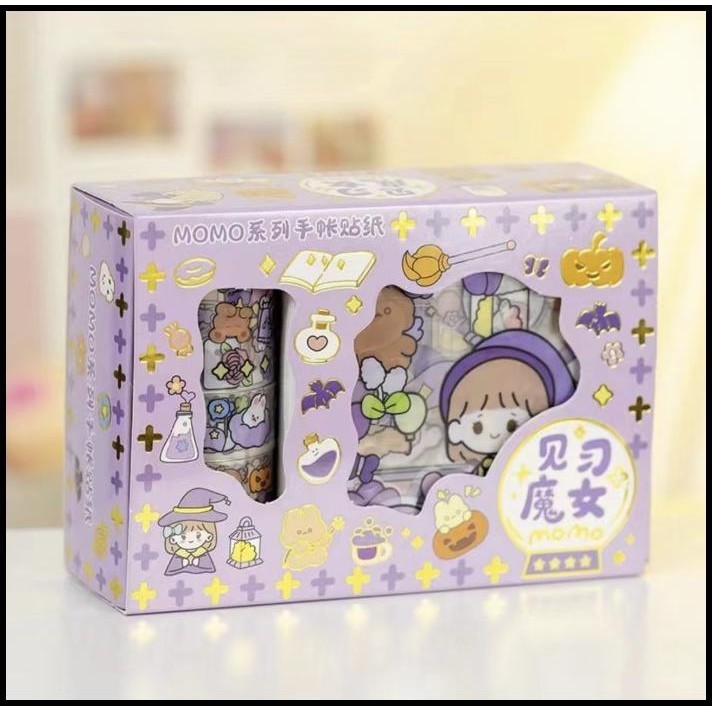 

BEST DEAL ( KKM ) STIKER MOMO WASHI TAPE ROLL - WASHI TAPE ROLL MASKING STICKER !!!!!!