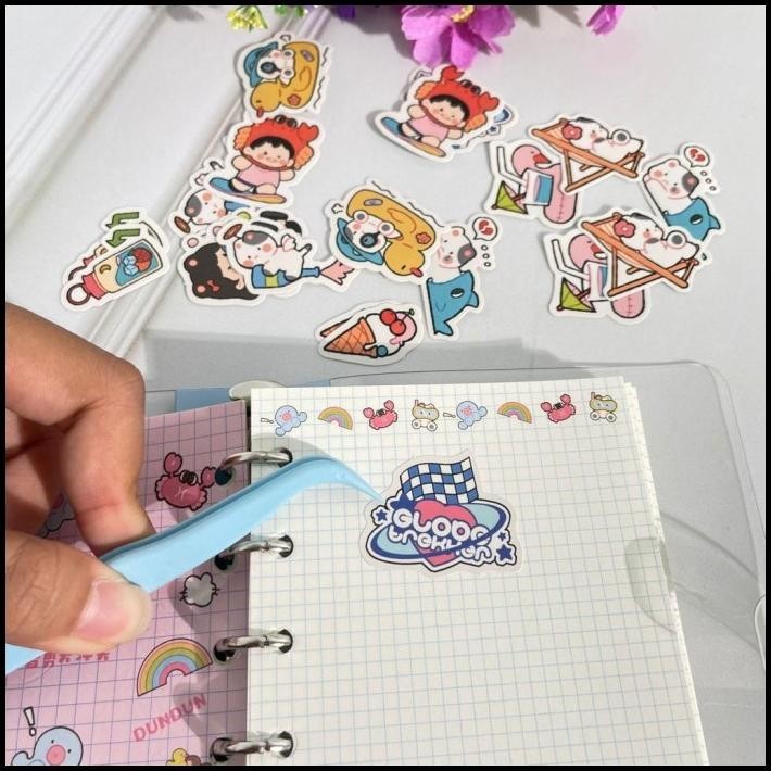 

HOT DEAL BUKU BINDER A6 CUTE FULL COLOUR DUNDUN DAILY SERIES FREE 20 LBR STIKER !!!!!!!