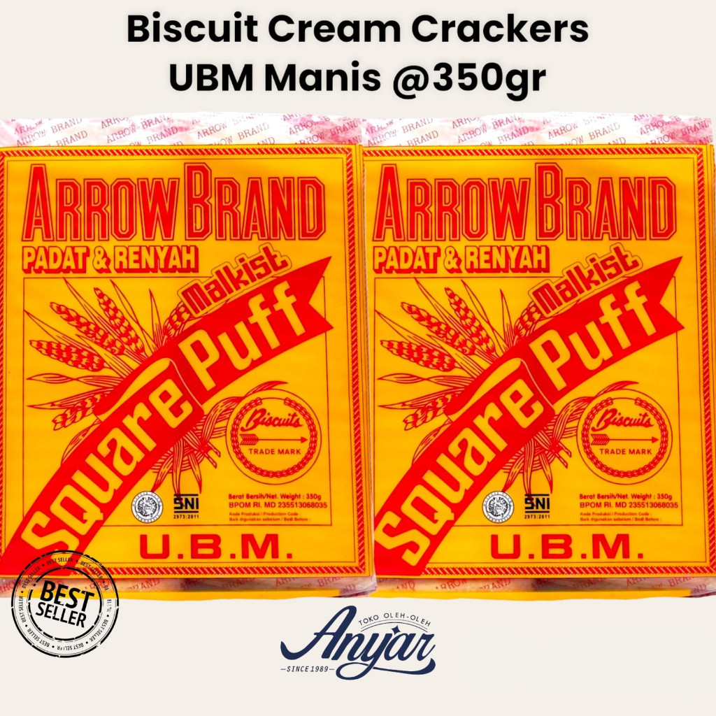 

Biscuit Cream Creackers UBM Manis @350gr